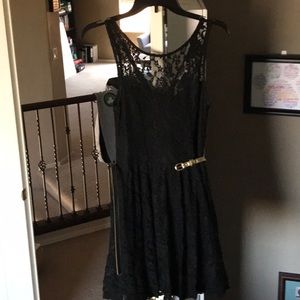 Margo & Sebastian black sleeveless dress
